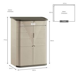 Alternative view of Rubbermaid Large Vertical Storage Shed FG374601OLVS