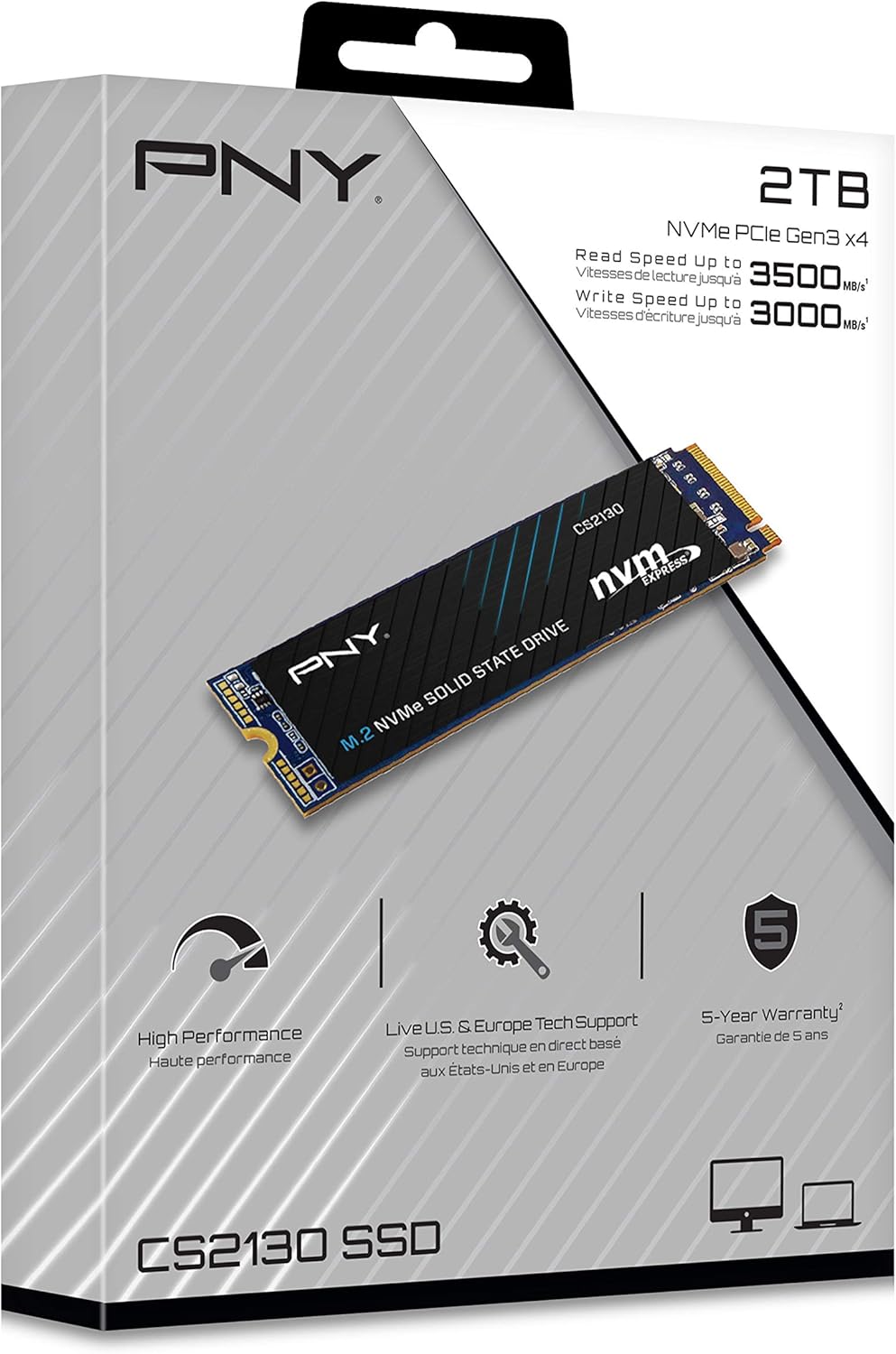 PNY CS2130 8TB M.2 NVMe Internal Solid State Drive (SSD) – M280CS2130-8TB-RB - Image 9